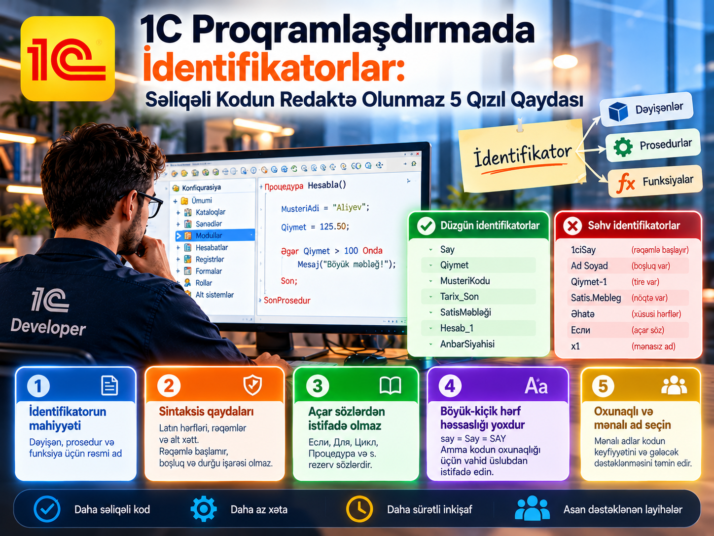 1c Identifikatorlarinin 5 Qizil Qaydasi